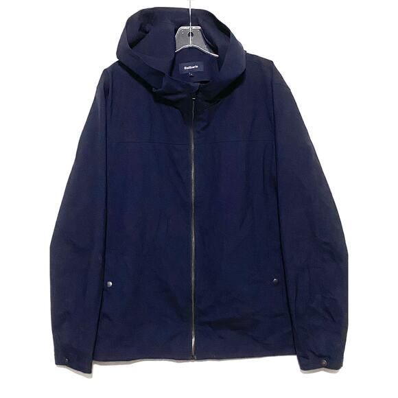 Balibaris Full Zipper Jacket Hoodie Hooded Navy Blue BLS1720 WARREN Mens Large